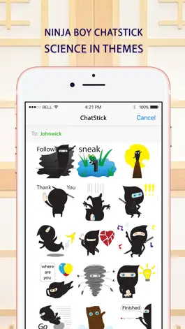 Game screenshot Ninja boy Stickers for iMessage mod apk