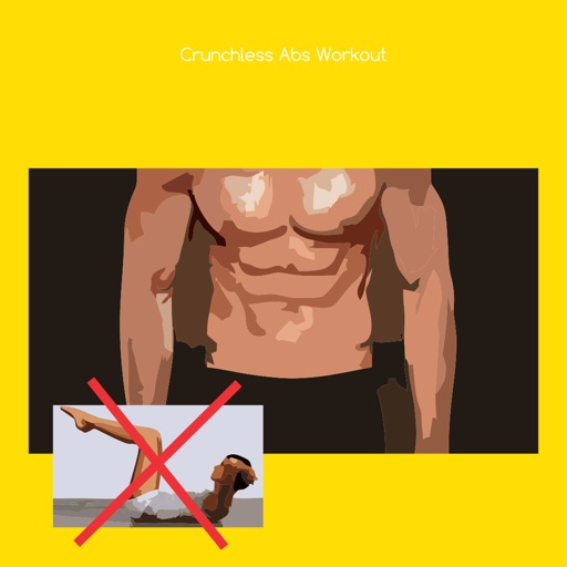 Crunchless abs workout icon