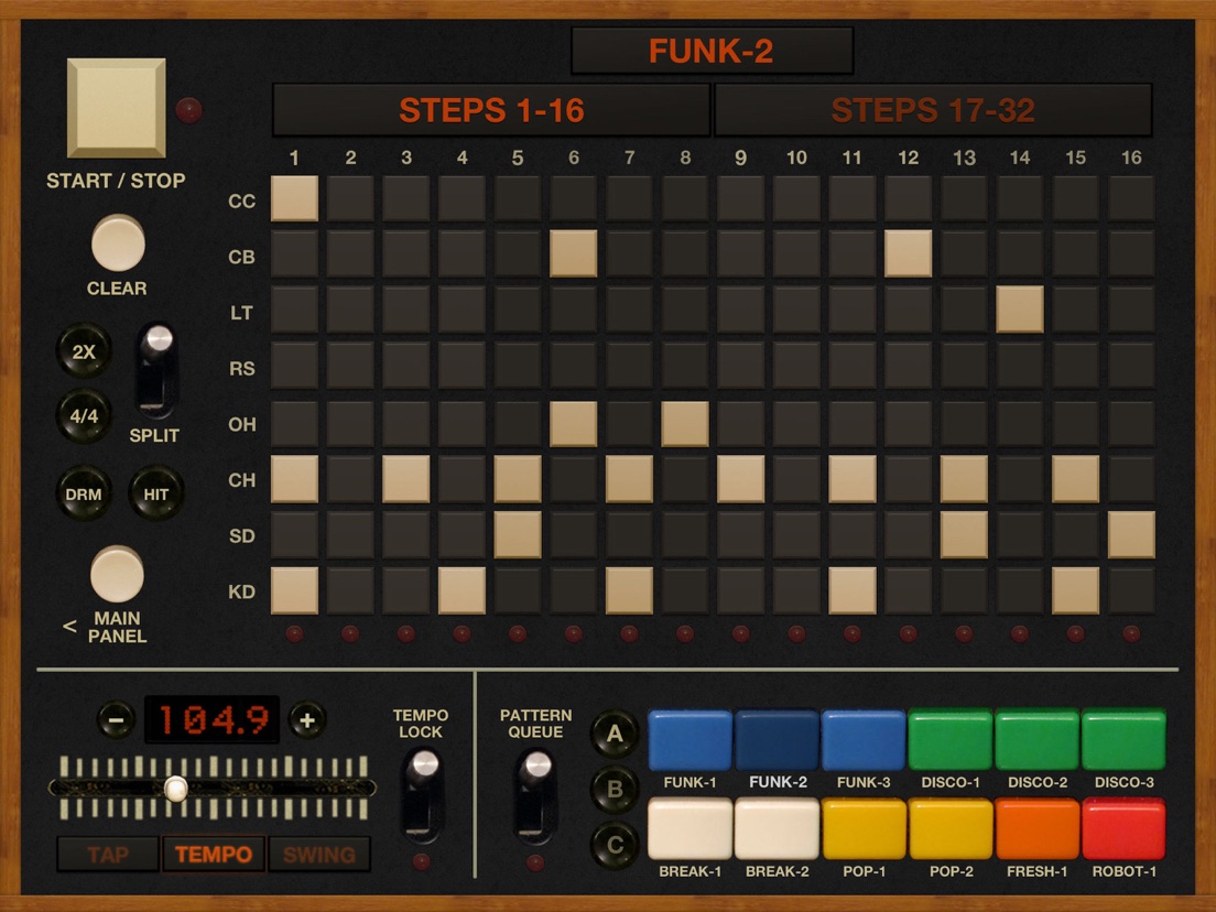 FunkBox Drum Machine App voor iPhone, iPad en iPod touch AppWereld