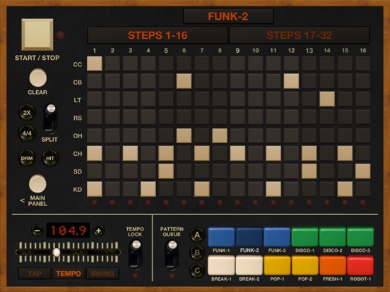 Screenshot #2 for FunkBox Drum Machine