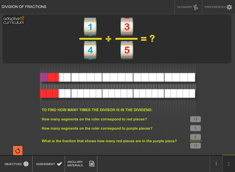 Division of Fractions screenshot 3