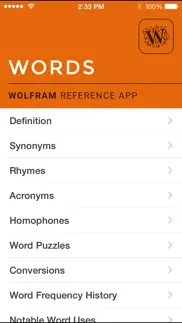 wolfram words reference app iphone screenshot 1