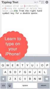 TapTyping - typing trainer screenshot #1 for iPhone