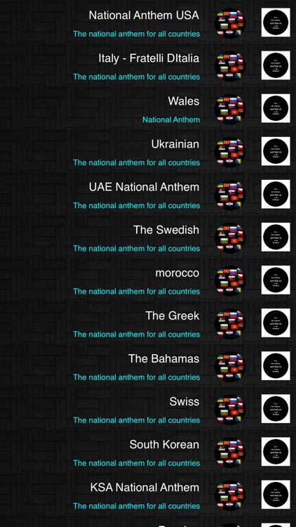 The national anthem for all countries screenshot-3