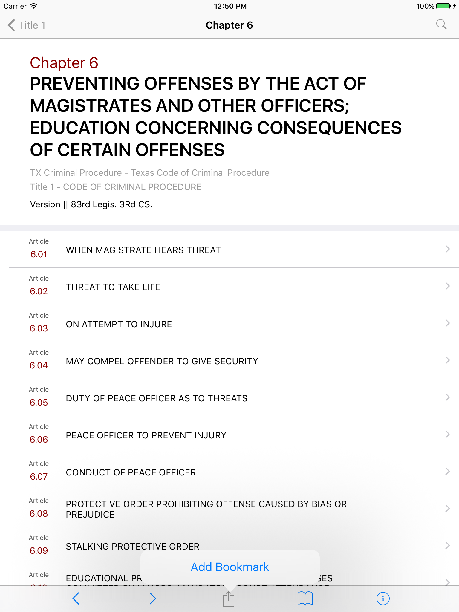 Texas Code of Criminal Procedure (LawStack's TX)