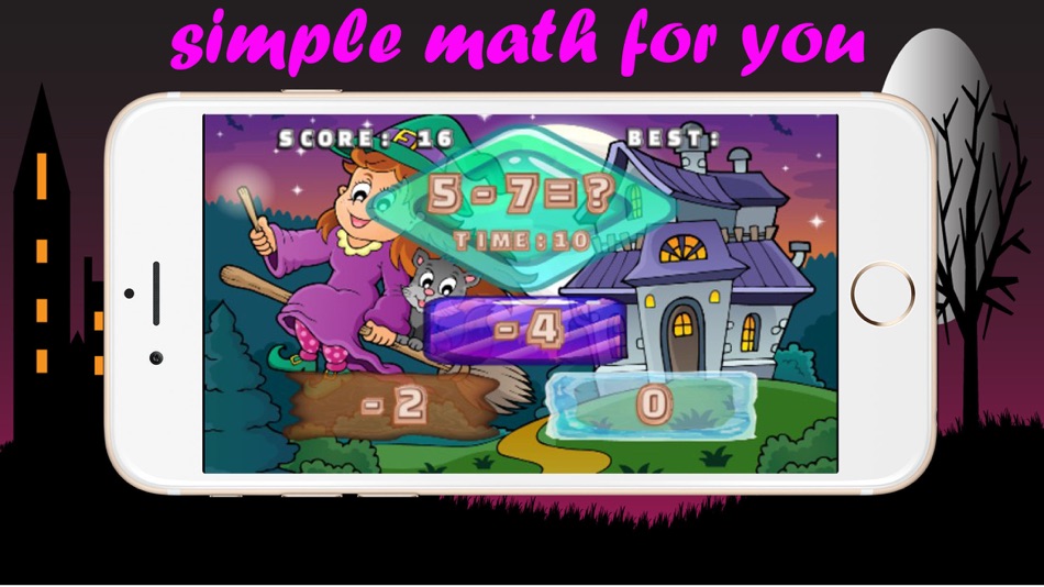 Witch math games for kids easy math solving - 1.0.0 - (iOS)