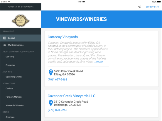 Screenshot #5 pour Cabin Rentals of Georgia