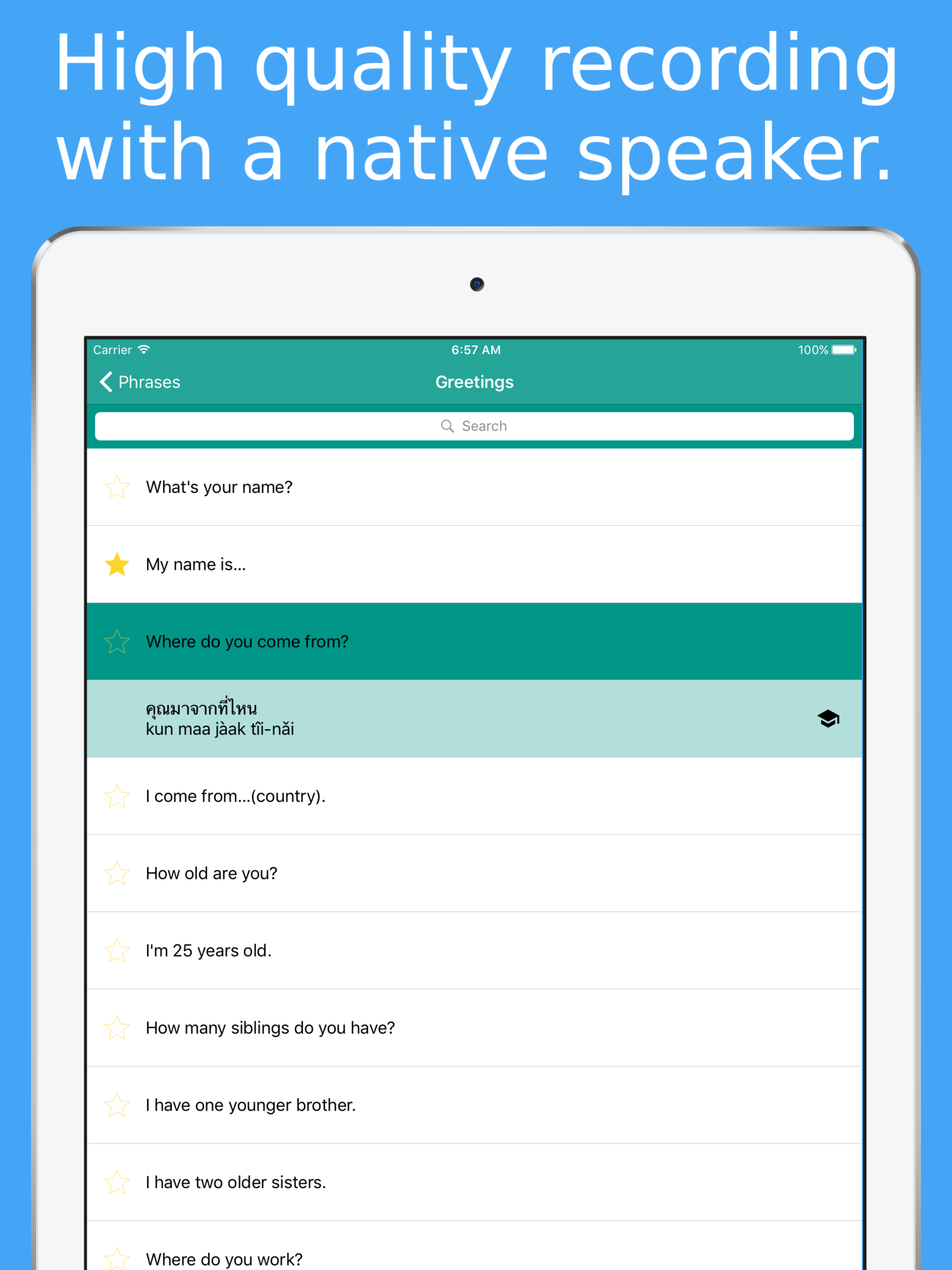 Simply Learn Thai Language - Speak Thai Phrasebook screenshot 7