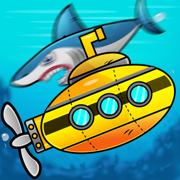 Submarine attack hungry shark 潜艇 獵人潜水 深海 攻擊 大白鲨游戏