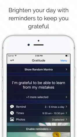 Game screenshot Gratitude Reminders for optimism and happiness mod apk