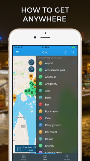 Oslo Travel Guide with Offline Street Map(圖3)-速報App