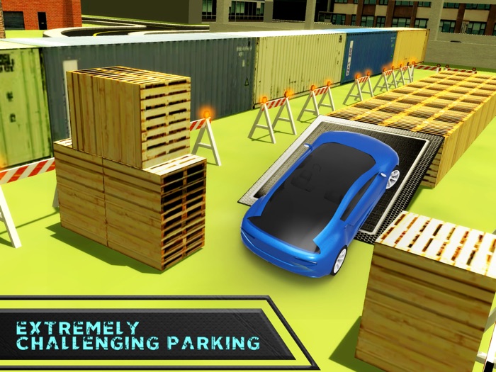 Carro esportes estacionamento com vários andares