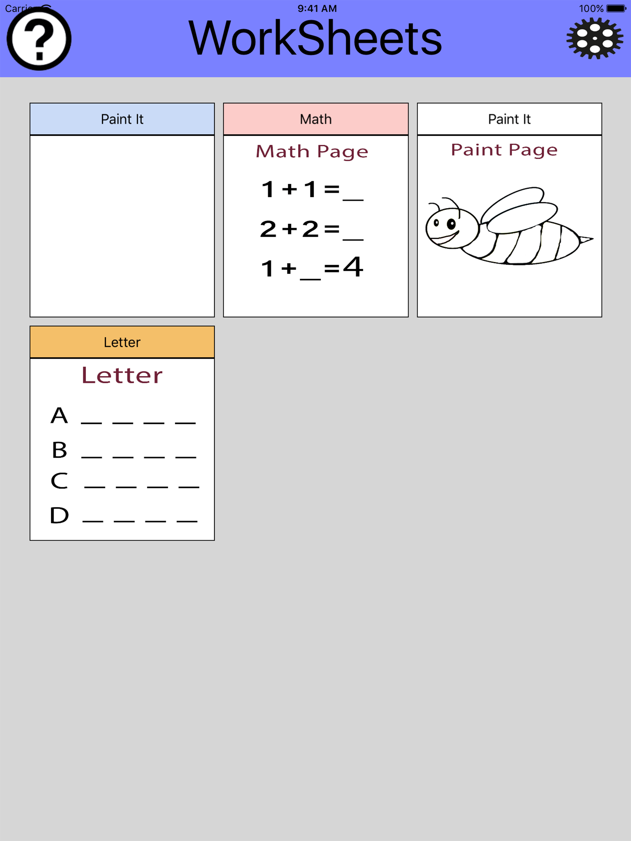 Worksheets
