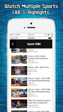 Game screenshot Sports TUBE LIVE - Scores, Updates & Highlights hack