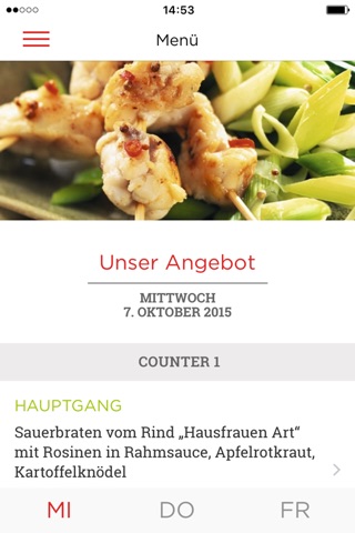 Aramark Deutschland screenshot 2