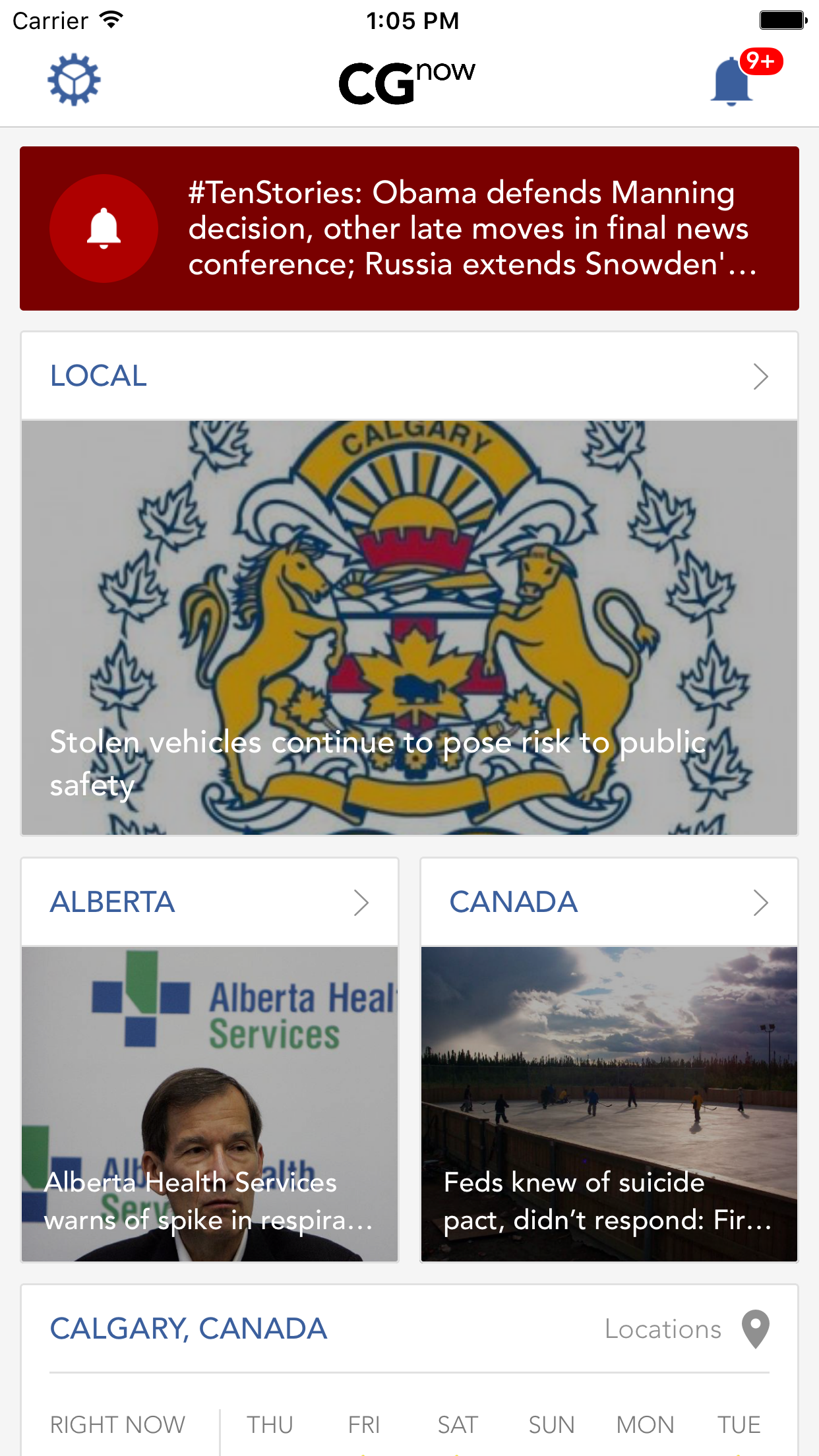 CGnow: Calgary Alberta Canada News Weather Traffic