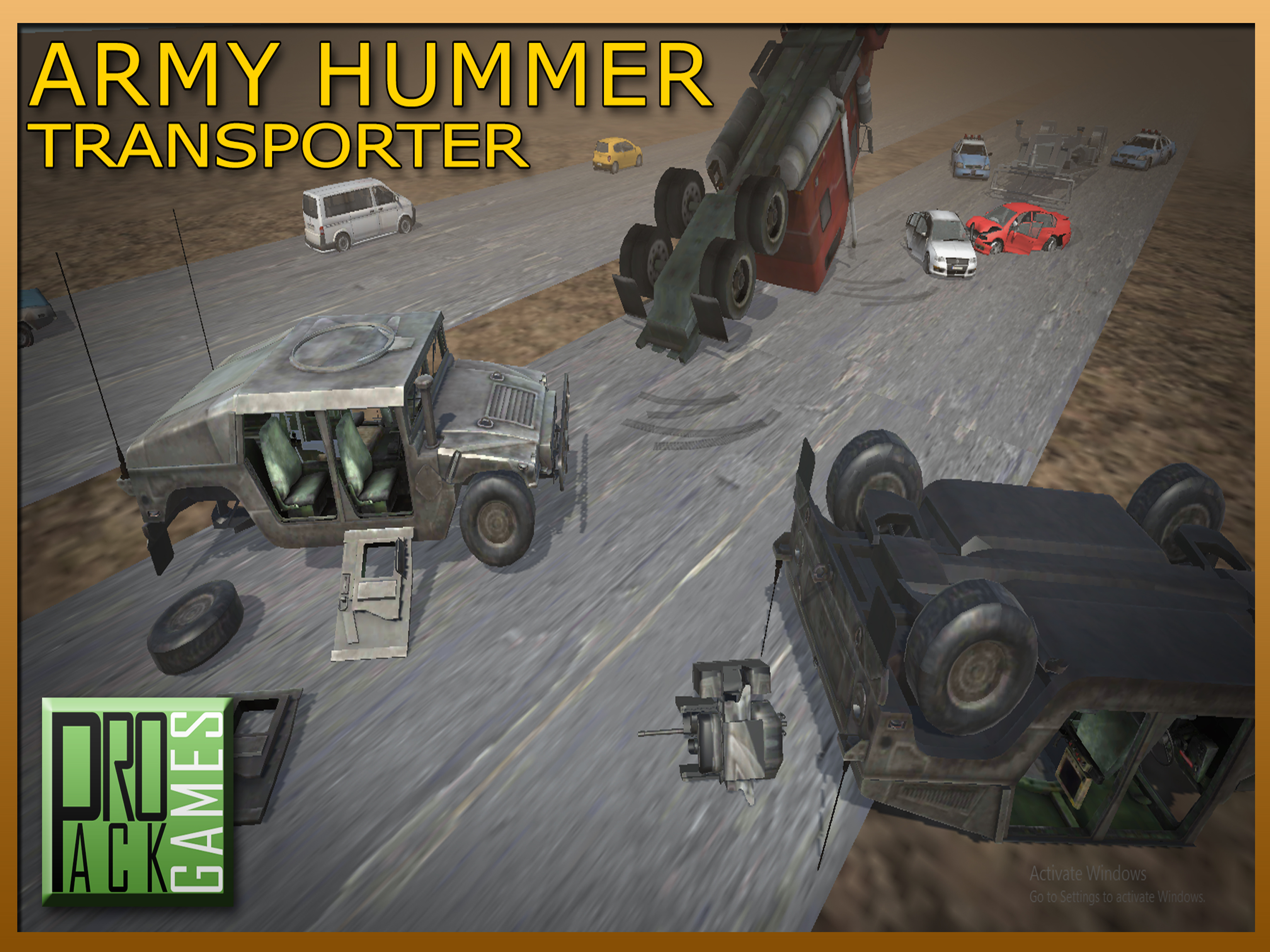 Army Hummer Transporter Truck Driver - Trucker Man screenshot 8