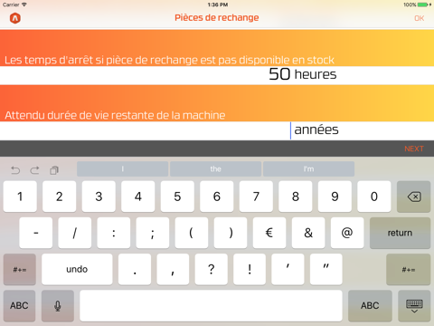 Spare Parts Calculator screenshot 2