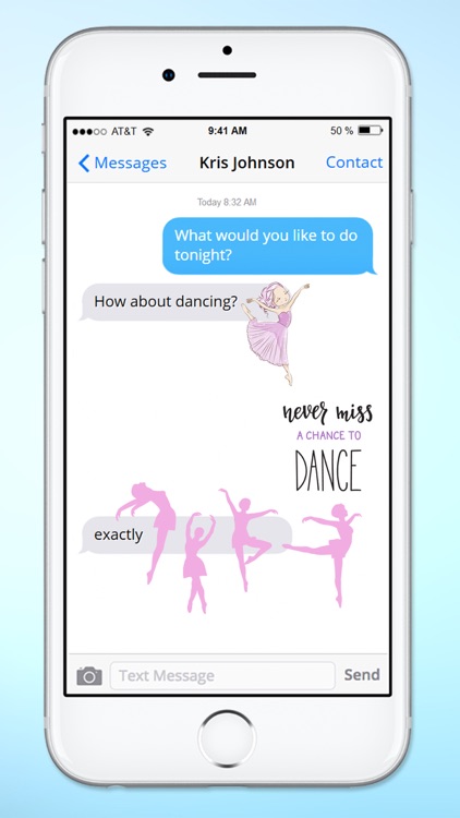 I Love Dance Ballet Sticker Pack