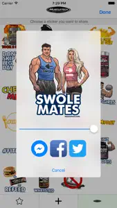 MuscleTech Emojis screenshot #2 for iPhone