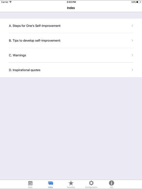Screenshot #4 pour Self-Improvement Quotes and Method