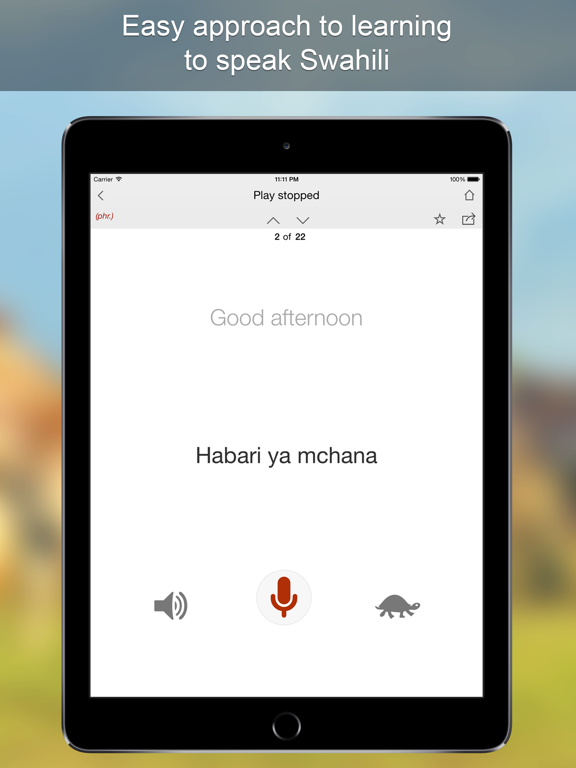 Screenshot #6 pour Swahili Phrasebook
