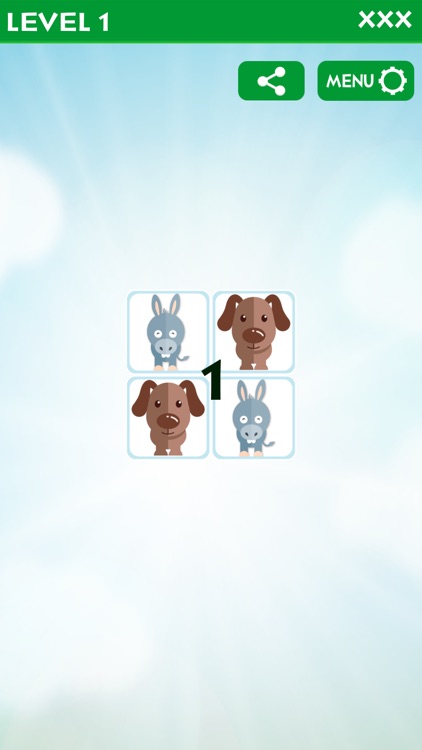 Animal Matching Memory