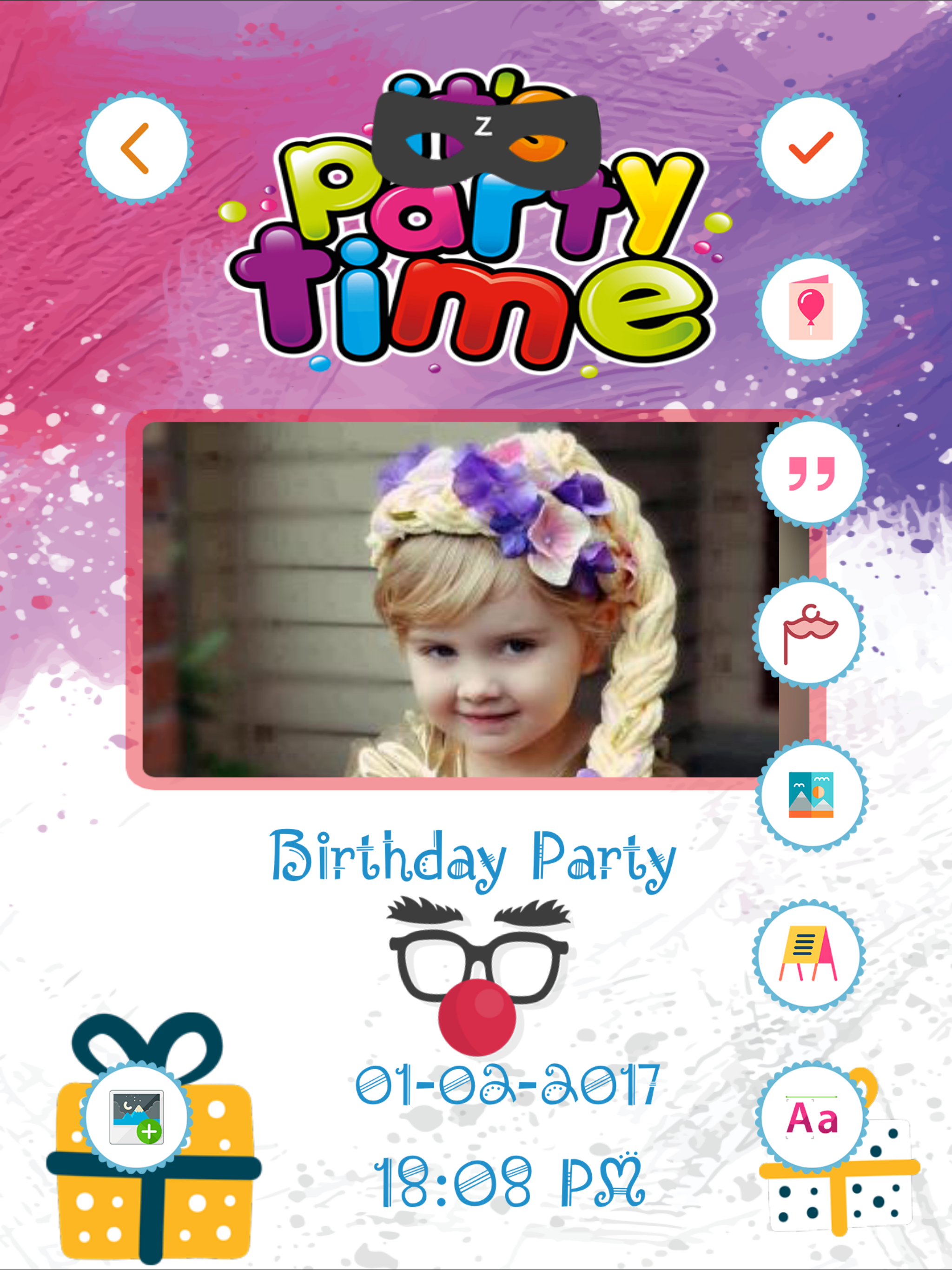 Party Invitation Card Creator HD screenshot 8