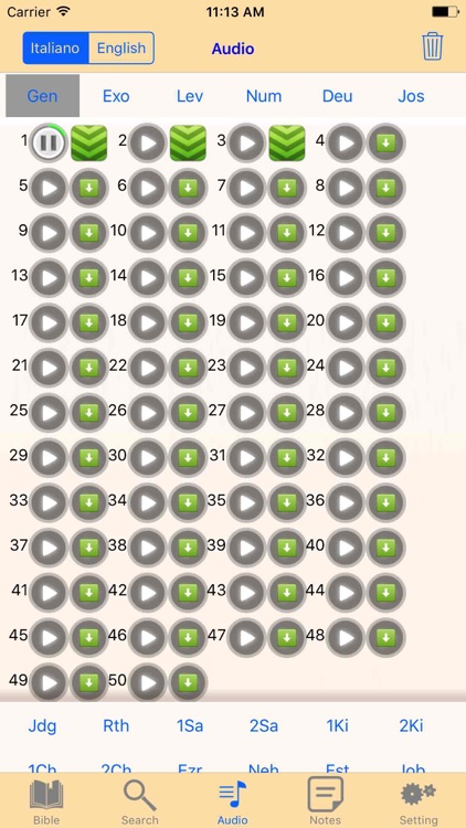Italian-English Holy Bible Audio Book screenshot-3