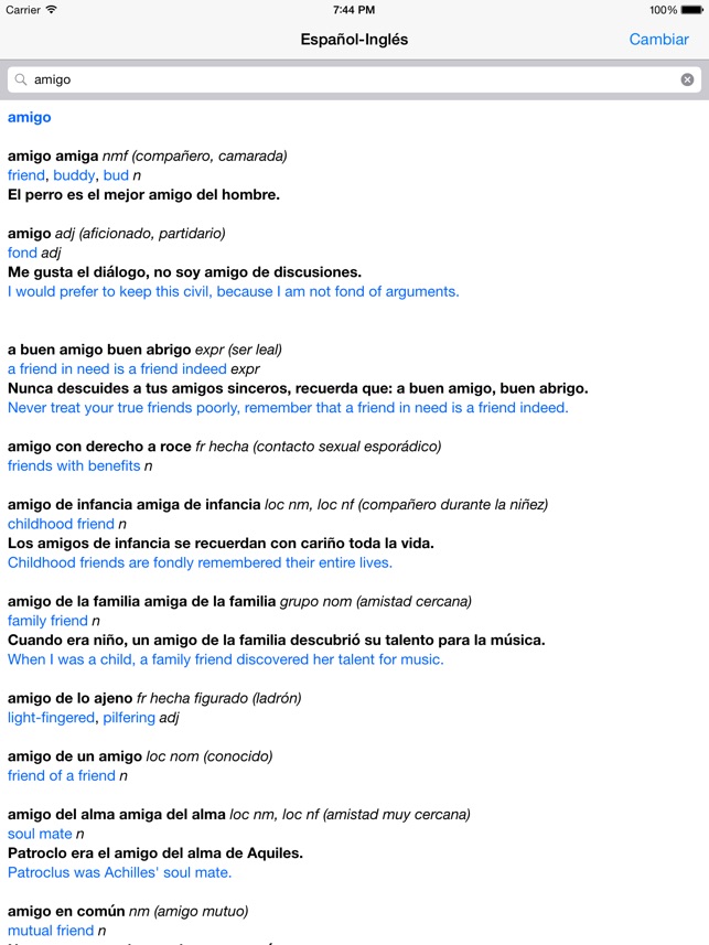 Diccionario Ingles Espanol En App Store