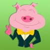 Funny Puffy Pig Stickers