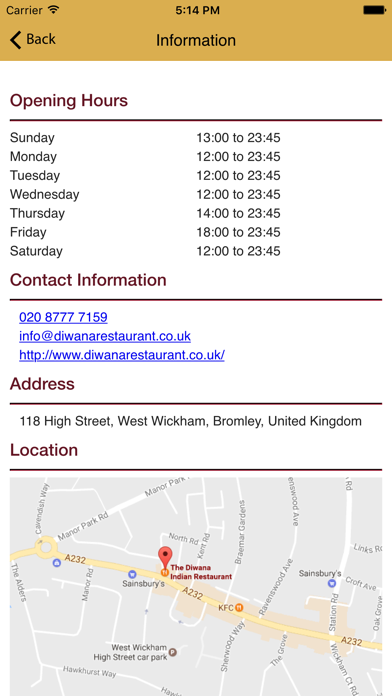 Screenshot #3 pour Diwana Restaurant