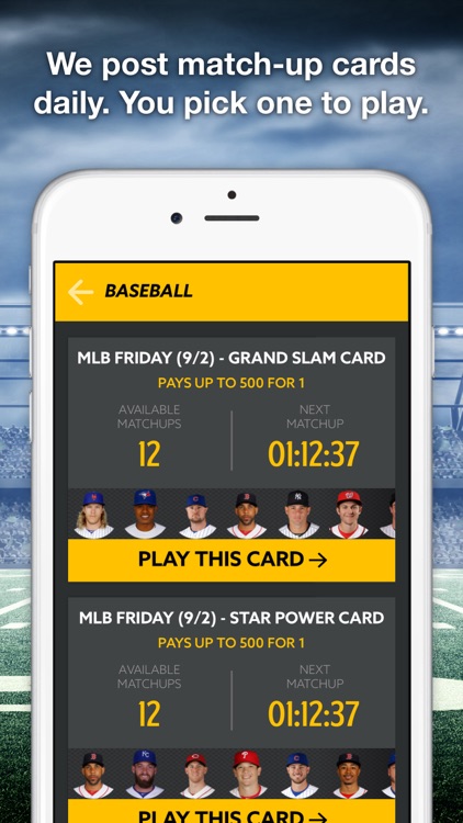 HotRoster Daily Fantasy Match-ups