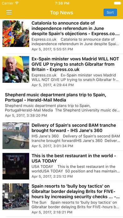 Screenshot #1 pour Spain News in English Today & Spanish Radio