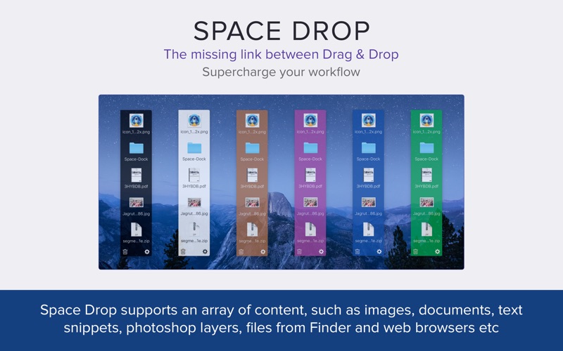 Screenshot #4 for Space Drop: Better Drag & Drop