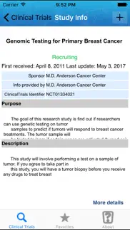 clinical research trials iphone screenshot 2
