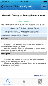 Clinical Research Trials screenshot