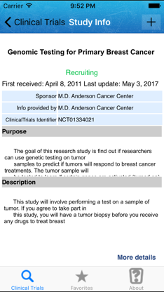 Clinical Research Trials screenshot 2