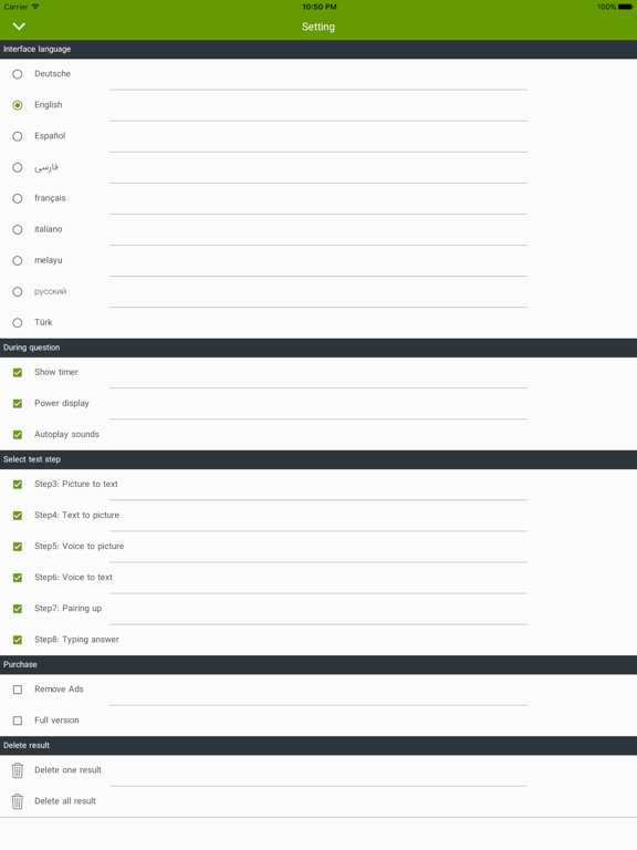 English Flashcard for Learning iPad screenshot 5 - Education app