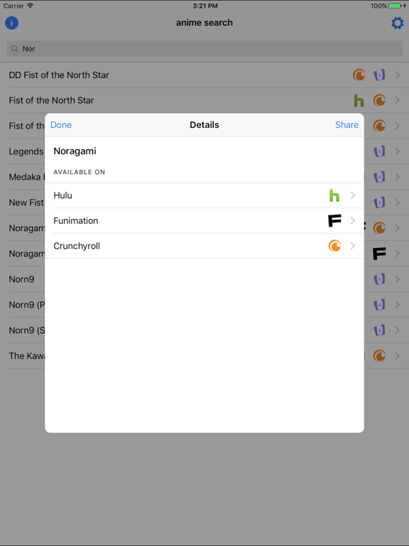 Anime Search by ayyfish iPad screenshot 3 - Entertainment app