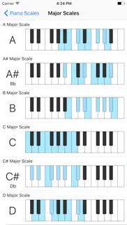 piano scales quick reference iphone screenshot 1