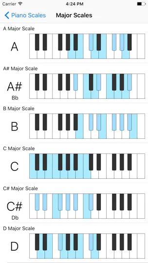 Скриншот Piano Scales Quick Reference на iPhone 1