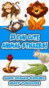 Fun Cute Animal Stickers screenshot #1 for iPhone