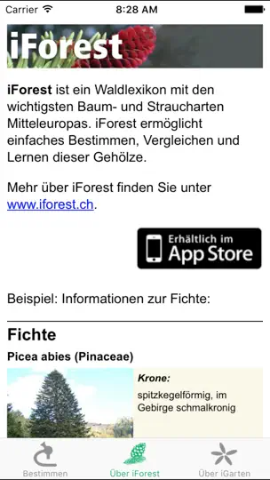 Screenshot von IPflanzen auf dem iPhone 4