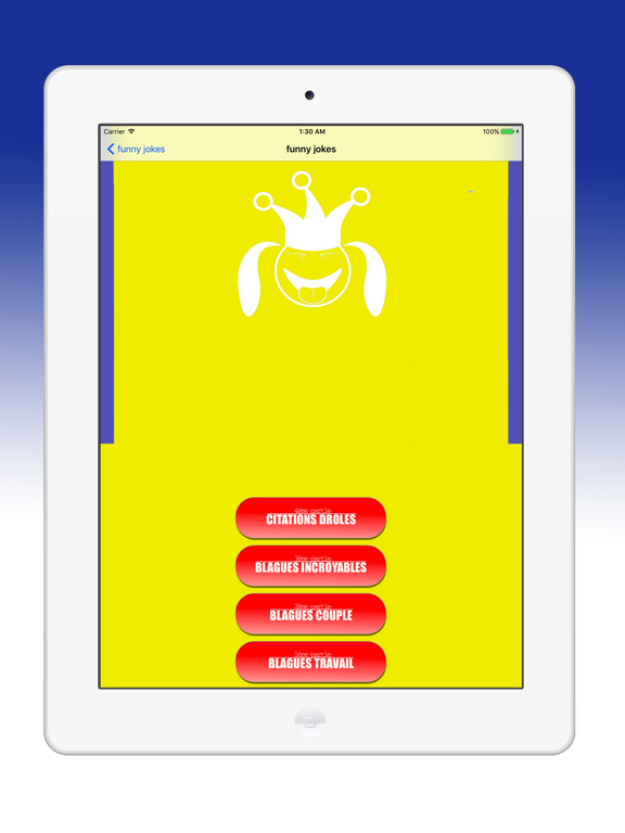 Universal Funny Jokes Just For Laughs Gags iPad screenshot 5 - Entertainment app
