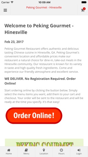 Peking Gourmet Hinesville(圖1)-速報App