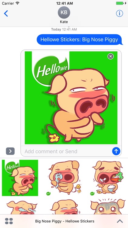 Hellowe Stickers: Big Nose Piggy screenshot-3