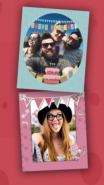 Birthday party photo frames for kids