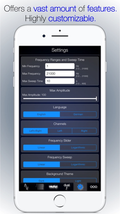 Audio Signal Generator including Sweeps & Noise screenshot-4