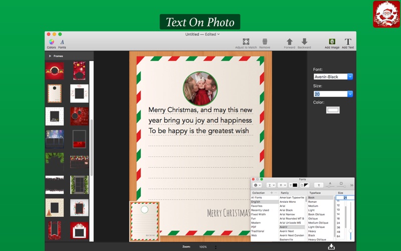 Screenshot #2 pour Christmas Collage - Greeting Card & Photo Editor